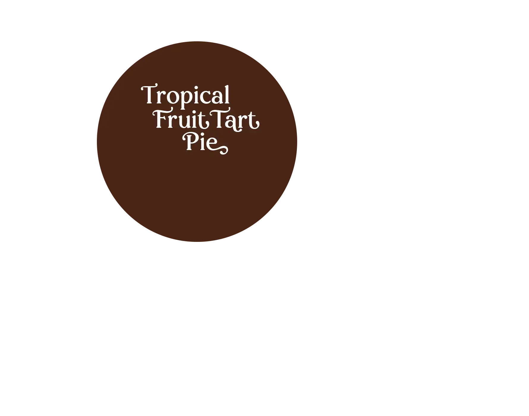 Tropical Fruit Tart Pie